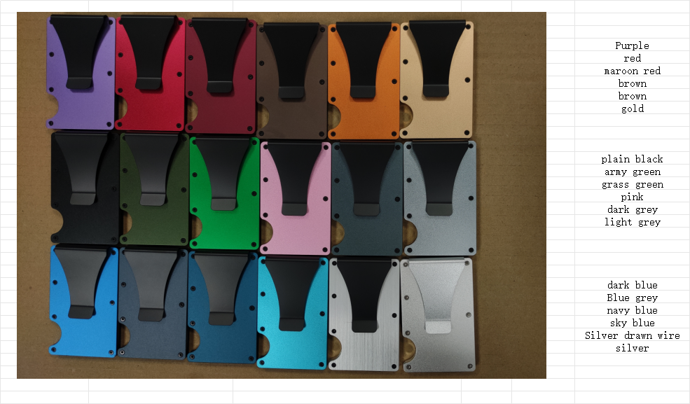 Anodized Aluminum Wallet