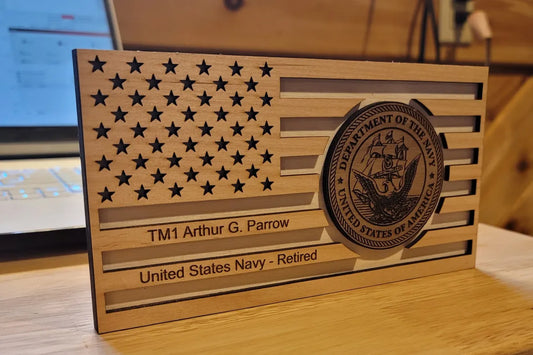 Military Service Flag Sign - Digital File