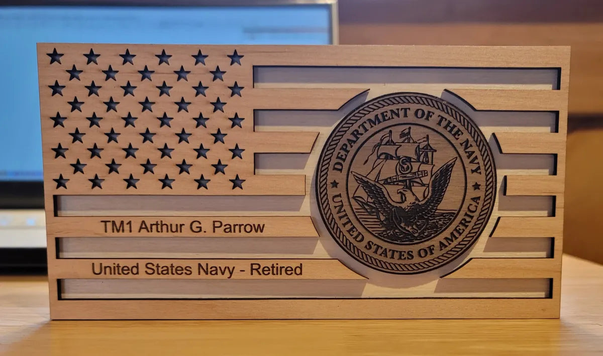 Military Service Flag Sign - Digital File